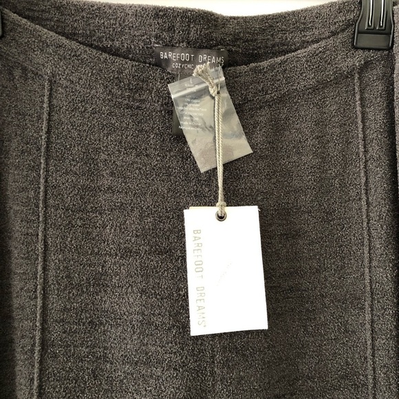 Barefoot Dreams Gray Charcoal Seamed Legging Pants L - Picture 8 of 12